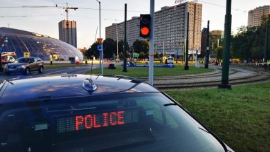 Tour de Pologne: Makabryczny wypadek pod Spodkiem w Katowicach! Holenderski kolarz w śpiączce! (fot.policja)