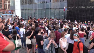 Manifestacja poparcia LGBT w Katowicach. Sprawą zajmuje się policja! [WIDEO]