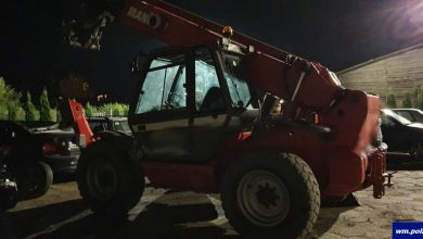 Maszyna budowlana stoczyła się na 3-letnie dziecko. Chłopiec zginął na miejscu (fot.Policja Warmińsko-Mazurska)