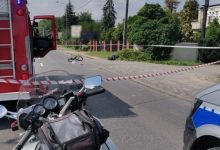 Śląskie: Śmiertelny wypadek rowerzysty! Motocyklista był pijany, po narkotykach i bez prawka (fot.KWP Katowice)