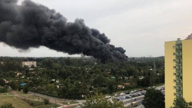 Potężne kłęby dymu nad Sosnowcem! Pali się składowisko odpadów [WIDEO, FOTO]