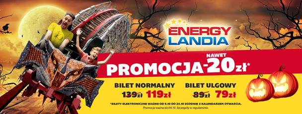 Halloweenowe bilety za pół ceny! Sprawdzamy, jak taniej wejść do Energylandii! (fot.mat.prasowe)