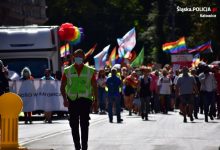 Zbyt dużo osób na Marszu Równości. Będzie wniosek do sądu. Fot. Śląska Policja