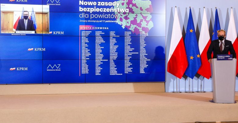 Śląskie: Nowe powiaty i miasta w rozszerzonej CZERWONEJ STREFIE od 17 października! (fot.Ministerstwo Zdrowia/Twitter)