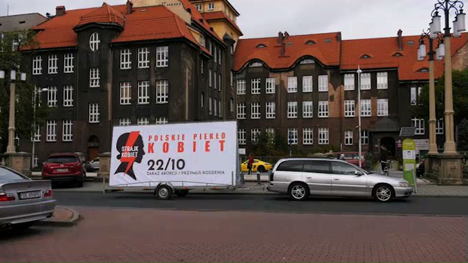 Anty-antyaborcyjny protest przejechał przez Katowice