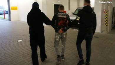 Napad z bronią ręku w Bielsko-Białej. 33-latek aresztowany (fot.Śląska Policja)