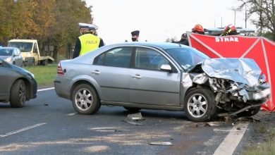 Wymusił pierwszeństwo i zderzył się z fordem. Dwie osoby nie żyją (fot.Policja Lubelska)