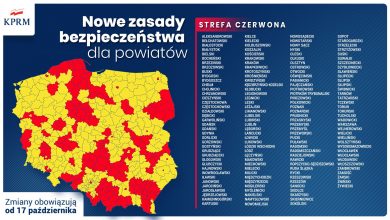 Od dziś nowe żółte i czerwone strefy. ZOBACZ WSZYSTKIE OBOSTRZENIA