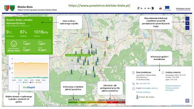 W Bielsku jakość powietrza można sprawdzić przez internet. Fot. UM Bielsko-Biała