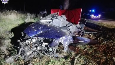 Tragedia na drodze. Nie żyje dwóch 19-latków. Trzeci przebywa w szpitalu (fot.policja lubelska)