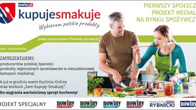 Wydawnictwo Nowiny, jako wydawca tygodników Nowiny Raciborskie, Nowiny Wodzisławskie, bezpłatnych miesięczników - Magazyn Rybnicki, Nowiny Żorskie i Nowiny Jastrzębskie oraz regionalnego portalu informacyjnego Nowiny.pl, realizuje pierwszą edycję regionalnego społecznego projektu medialnego pn.: „Kupuję-Smakuję. Wybieram polskie produkty”. Zapraszamy do współpracy lokalnych, regionalnych i ogólnopolskich producentów polskiej żywności! (fot.materiały prasowe)