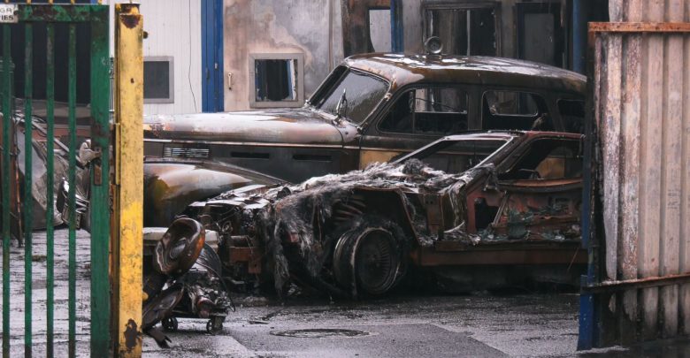 Samochody za milion złotych spłonęły w Katowicach! Z ogniem poszły unikalne zabytki