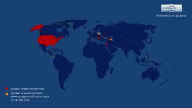 Zakaz lotów międzynarodowych do 31 grudnia. Gdzie nie polecicie? (fot.MSZ)