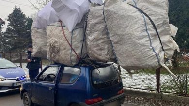 Śląskie: Wiedzieliście, że seicento to takie pakowne auto? (fot.Śląska Policja)