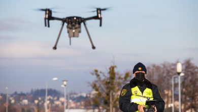 Palił w piecu płytami meblowymi. Dron w Bielsku łapie trucicieli. Fot. UM Bielsko-Biała