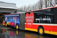 W Bielsku można dziś jeździć Orkiestrowym autobusem. Fot. UM Bielsko-Biała