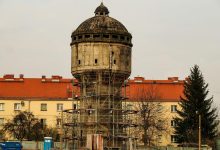 Wieża ciśnień w Gliwicach przechodzi remont. Fot. UM Gliwice