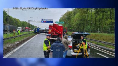 Trudna sytuacja na autostradzie A4 Katowice-Kraków. Na krótkim odcinku drogi w Mysłowicach doszło do 2 kolizji i wypadku. Tworzyły się kilometrowe korki.
