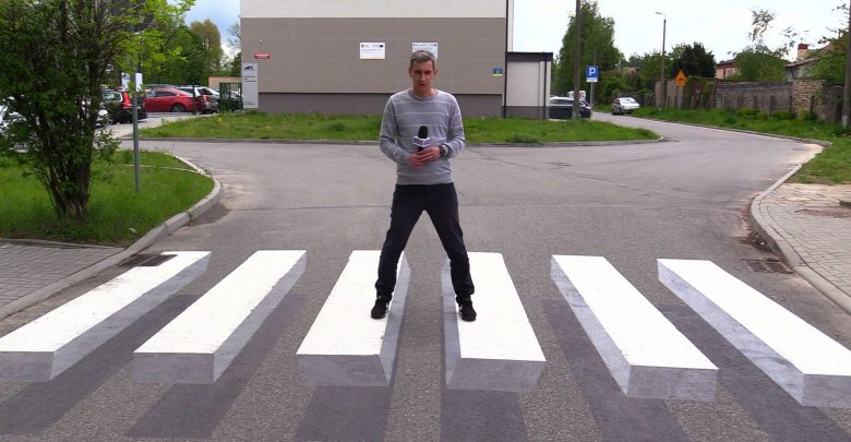 Ale czad! Przejścia dla pieszych 3D! Trójwymiarowe przejścia w Częstochowie zadziwiają kierowców!