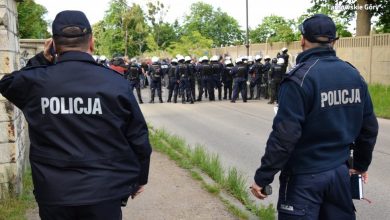 Policja zabezpieczała mecz Gwarka i Ruchu. Obyło się bez kłopotów (fot.policja)