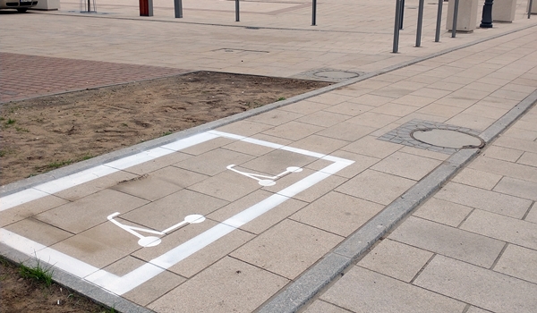 Nie tylko dla samochodów. Częstochowa buduje parkingi dla hulajnóg. Fot. UM Częstochowa