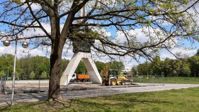 Tychy: Trwa renowacja "Żyrafy". Co się zmieni? (fot.UM Tychy)