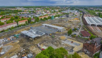 Centrum Przesiadkowe w Gliwicach nabiera kształtu. Co słychać na placu robót? (fot.UM Gliwice)