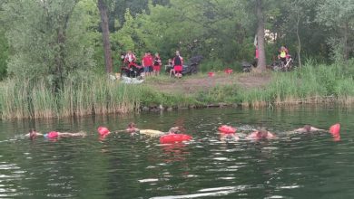 Akcja poszukiwawcza na Pogorii III! Nurkowie i WOPR szukają dwójki plażowiczów (fot.WOPR Dąbrowa Górnicza)