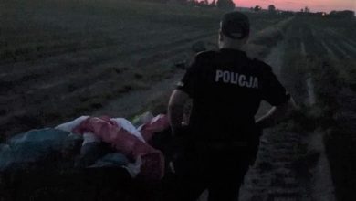 Paralotniarz spadł na ziemię. Nie żyje (fot.Policja Łódzka)