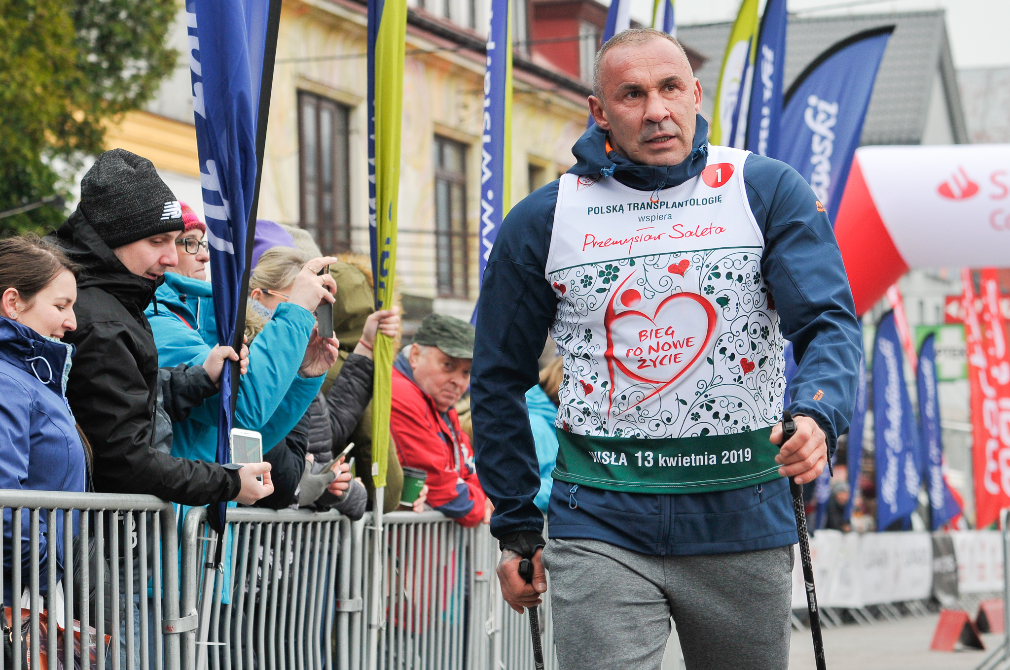 Przemek Saleta _ambasador i współtwórca Biegu po Nowe Życie na trasie 2019