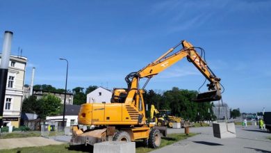 Gliwice: Ruszyły prace na skwerze nad DTŚ (fot.UM Gliwice)