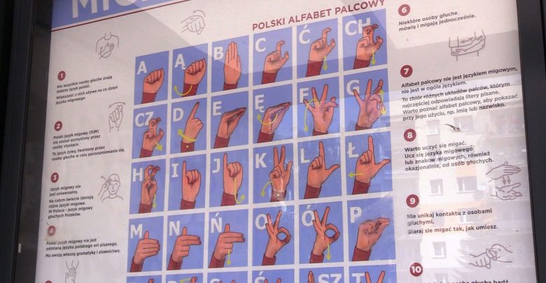 Czekasz na autobus w Sosnowcu? Możesz się poduczyć języka migowego!