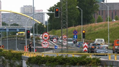 Katowice: Zniszczone oświetlenie i monitoring. Koparka narobiła sporo szkód w tunelu pod rondem