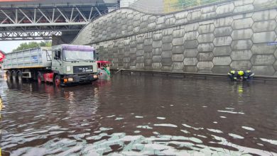 Powalone drzewa, zalane ulice, korki. Nad Śląskiem i Zagłębiem przeszły potężne burze! (fot. KM PSP Piekary Śląskie)