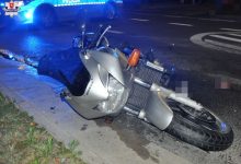 Motocyklista potrącił dziecko na pasach. On i chłopiec z poważnymi obrażeniami trafili do szpitala (fot.Policja Lubelska)