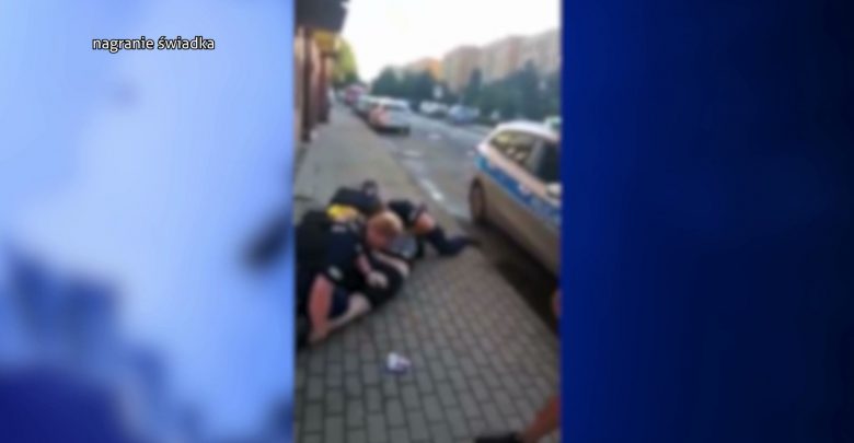 Policjanci w Zabrzu powalili mężczyznę pod sklepem. "Piłem tylko piwo zero procent"