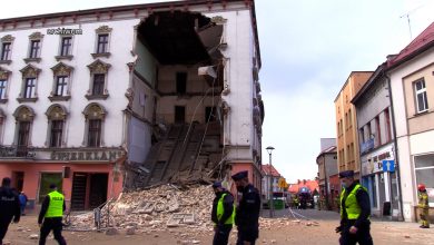 Zawalenie się kamienicy w Rybniku. Kierownik budowy z zarzutami [WIDEO] (fot.mat.TVS)