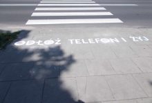 Częstochowa znakuje przejścia dla pieszych. „Odłóż telefon i żyj”. Fot. UM Częstochowa