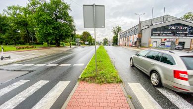 Przejście dla pieszych w Sosnowcu wyśle ostrzeżenia na telefony. Fot. UM Sosnowiec