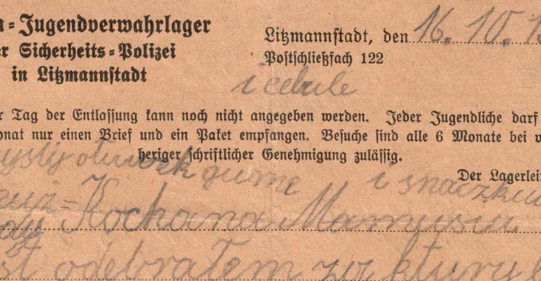 Łzy same cisną się do oczu. Odkryto listy dzieci więzionych w niemieckim obozie koncentracyjnym w Łodzi (fot.MKDNiS)