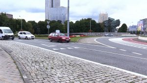 Kierowcy tracą głowie na rondzie Ziętka w Katowicach po zmianach zasad ruchu