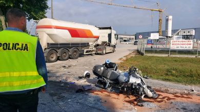  Policjant potrącony przez ciężarówkę potrzebuje pilnie krwi! Każdy może pomóc (fot.policja)