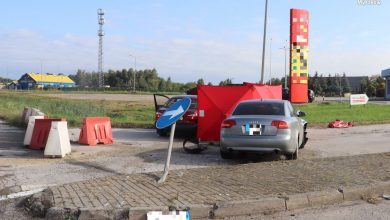 Tragiczny wypadek w Koziegłowach. Nie żyje kierowca lanosa(fot.Śląska Policja)