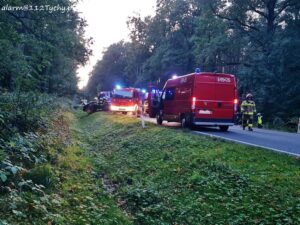 Dwaj kierowcy zginęli w wypadku w Jankowicach. Koszmar na drodze pod Pszczyną (foto: www.112tychy.pl)