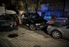Mikołów: Pijana 22-latka w BMW X5. Uciekała przed policją, staranowała 3 samochody (fot.Śląska Policja)