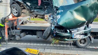 Zderzenie suzuki z volvo. Jedna osoba nie żyje (fot.Policja Podkarpacka)