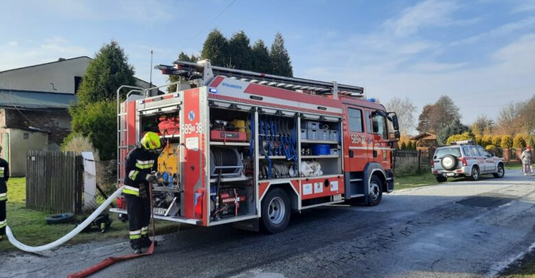 Tragiczny w skutkach pożar w Czerwionce - Leszczynach. W płomieniach zginęły dwie osoby! (fot.policja)