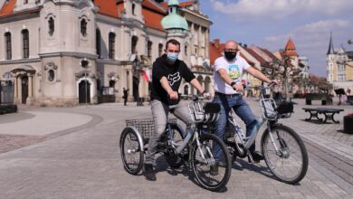 Stacje rowerowe wyposażone zostały w rowery standardowe, rowerki dziecięce oraz trójkołowce. [fot. UM Pszczyna]