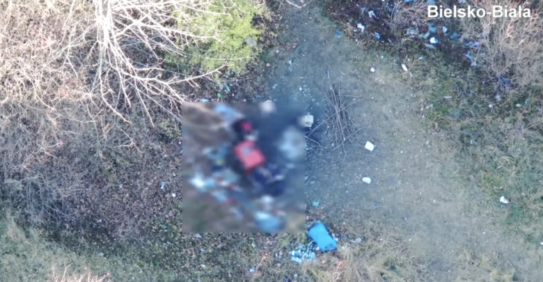Policja namierzyła dronem nastolatków z narkotykami [WIDEO]. Fot. Policja Śląska