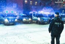 Do katowickiego oddziału prewencji bezpiecznie wróciło także 24 policjantów V kompani, którzy pełnili służbę w okolicach Augustowa (fot.policja)